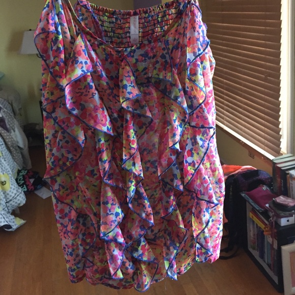 sheer xhilaration tank top