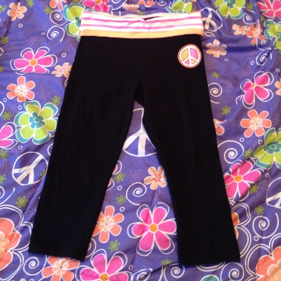 Justice Peace Banded Crop Leggings