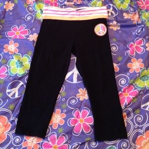 Justice Peace Banded Crop Leggings