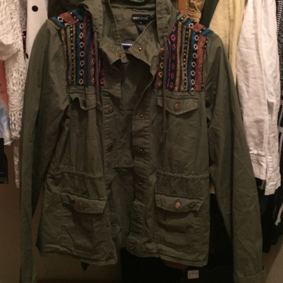 Utility jacket from wet seal