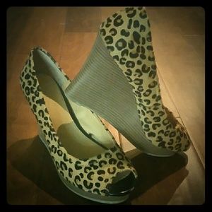 Leopard Wedges from Express