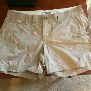 Old Navy flamingo shorts