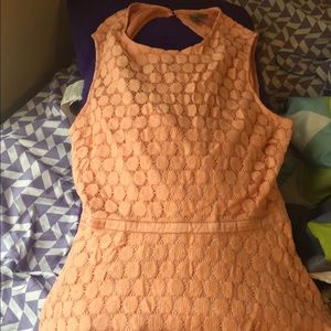 Peach peplum top