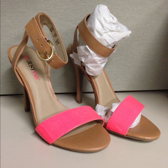 Hot Pink Open-Toe Heels