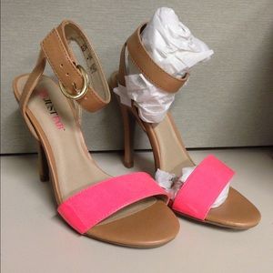 Hot Pink Open-Toe Heels