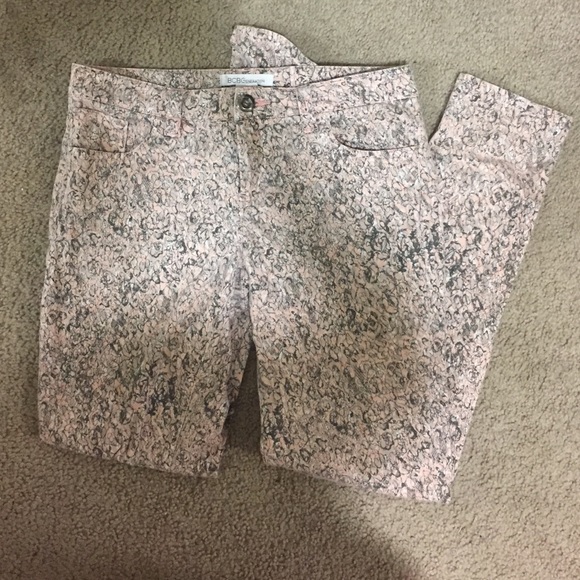 BCBG Generation printed skinny jeans