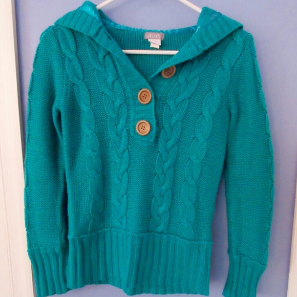 Turquoise Pull Over Hoodie by Delia's - Picture 2 of 4