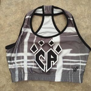 2015 Grey practice wear sports bra