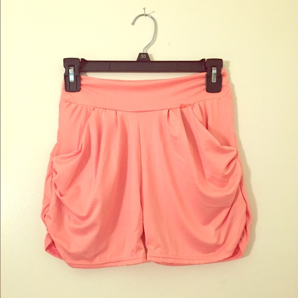 Pants - Coral Harem Shorts