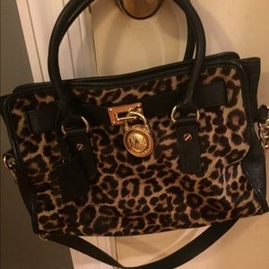 Michael Kors Hamilton Leopard Tote