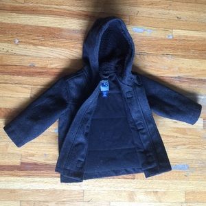 Hooded Wool-Blend Toddler Pea Coat.