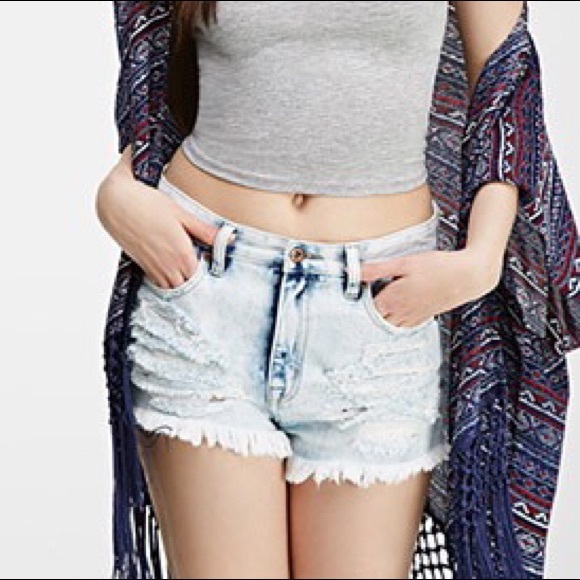 Brand New w tags High-Waisted Distressed Cutoffs