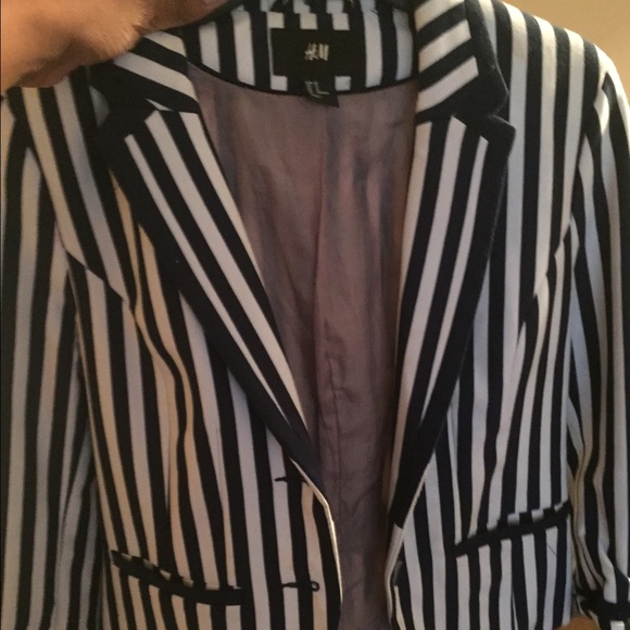 H&M Striped Blazer