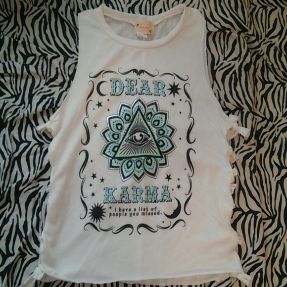 White Hippie Tank Top