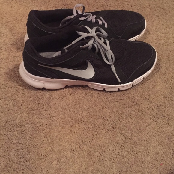 Women's black and grey sneakers