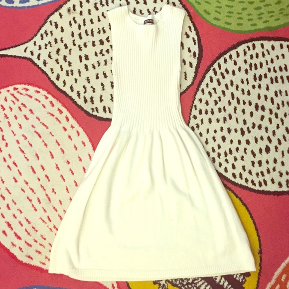 American Apparel white knit dress
