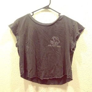 Brandy Melville "girls bite back" Crop Top