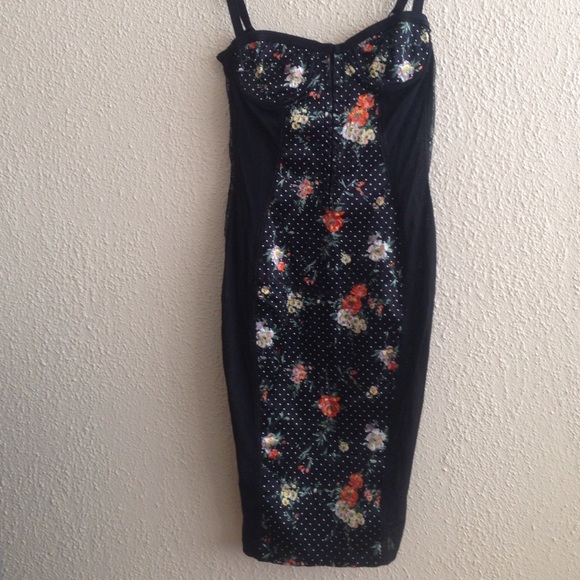 Black with floral Dolce and Gabbana dress