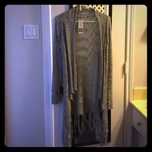 Long Cardigan/Sweater - Gray