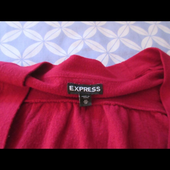 Soft Red Batwing Express Cardigan - Picture 4 of 4