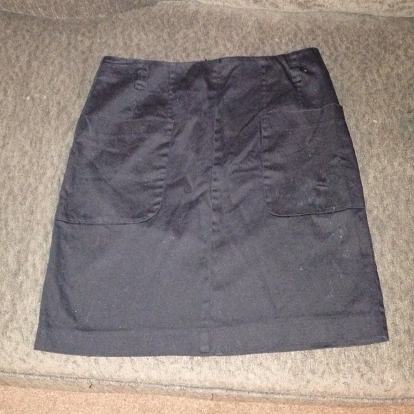 Navy blue cotton skirt