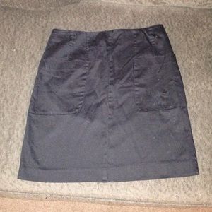 Navy blue cotton skirt