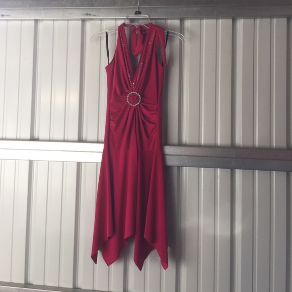 Pink halter dress