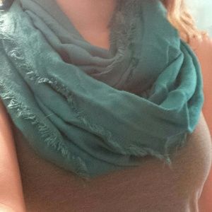Teal infinity scarf
