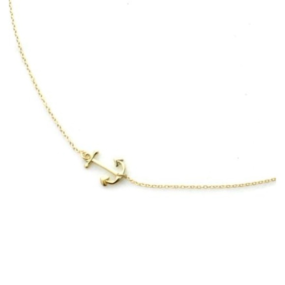 Anchor necklace 2 left