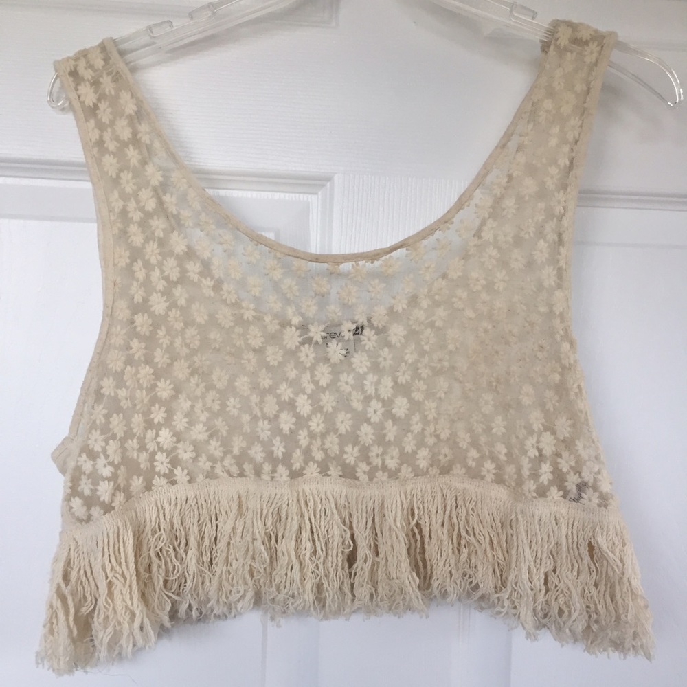 Fringe crop top