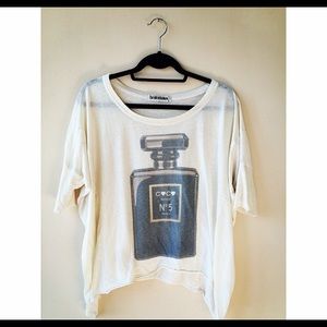Brokedown Chanel Coco Noir No. 5 slouchy tee