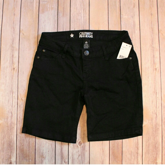 Celebrity Pink black bermuda shorts NWT