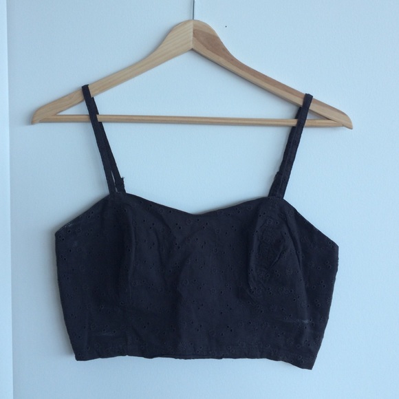 Dark grey crop/bralette