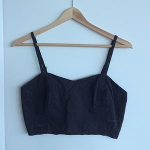 Dark grey crop/bralette