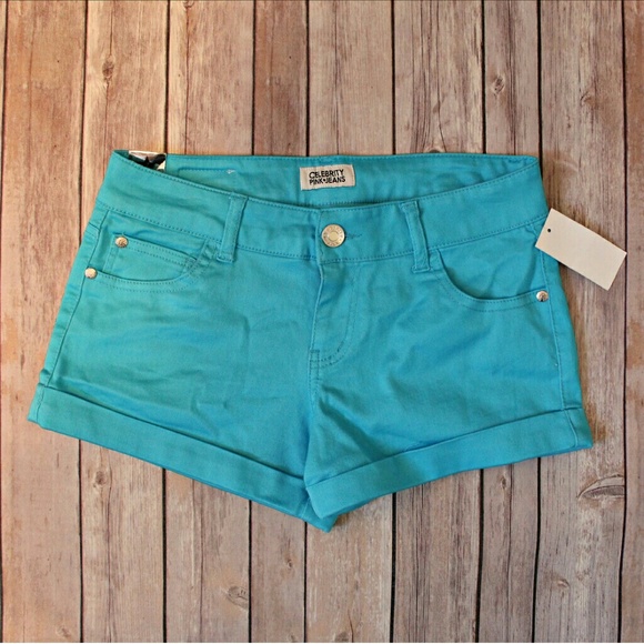 Celebrity Pink blue shorts NWT