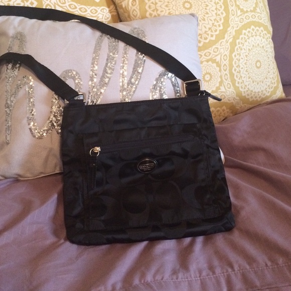 Black coach cross body