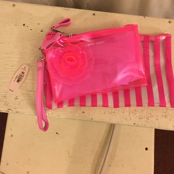 Victoria's Secret pink see through cases