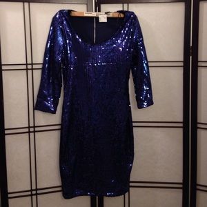 Shiny blue dress by H&M