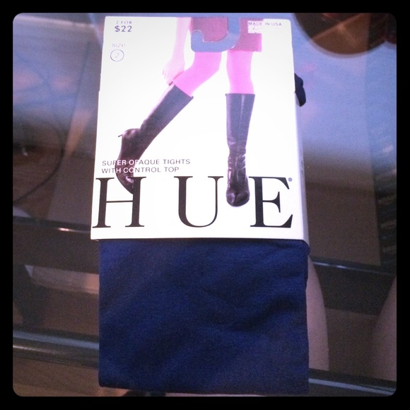 Brand new blue HUE footed tights