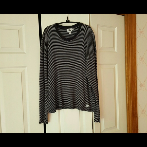 Calvin Klein Navy/White Stripe