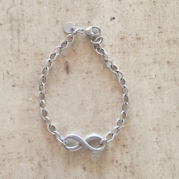 Sterling silver infinity bracelet
