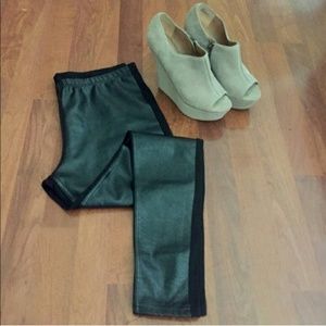 Jessica Simpson Leather Leggings