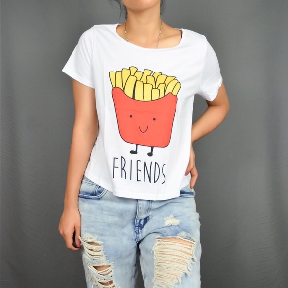 Fries Best Friend Graphic Tee Top
