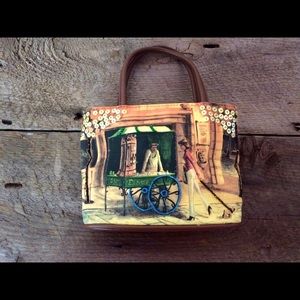 Paris Scene Purse. NWOT