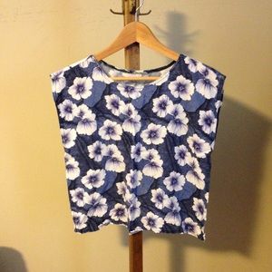 Sleeveless floral top