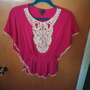 Fuschia blouse