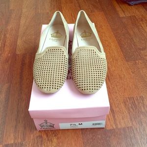 Tan suede loafers size 7.5