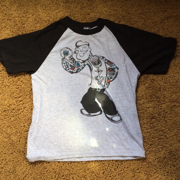 Popeyes baseball tee