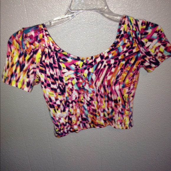 colorful crop top
