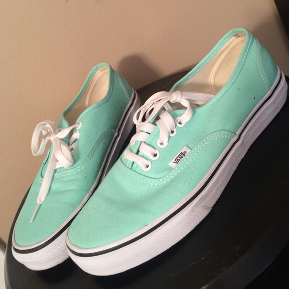 Mint Vans shoes